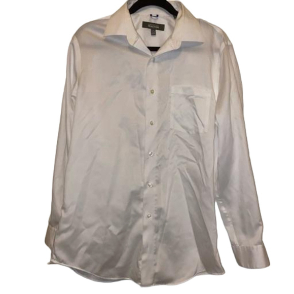 Men's Kenneth Cole Reaction Dress Shirt, Size M, White - Picture 1 of 3